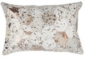 Kayoom Lederkissen Spark Pillow 210 Elfenbein / Chrom