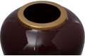 Kayoom Vase Art Deco 275 Bordeaux / Gold