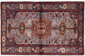 Oriental Collection Hamadan Teppich Khamseh 135 x 200 cm stark gemustert