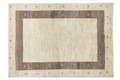 Oriental Collection Gabbeh-Teppich Loribaft Bordüre braun 140 cm x 200 cm