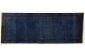 Oriental Collection Gabbeh-Teppich Rissbaft 82 x 210 cm blau