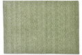 Sansibar Handwebteppich List UNI light green