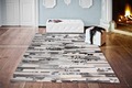 talis teppiche Lederteppich LEATHER Des. 1405 schwarz/weiß
