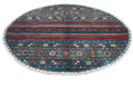 THEKO Orientteppich Kandashah 3914 blue multi 152 x 152 cm Rund