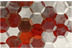 In rot: ESPRIT Kurzflor-Teppich Modernina ESP-21627-112 rot