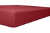 In rot: Kneer Spannbetttuch Easy-Stretch "Qualität 25" Farbe 48 karmin