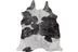 In schwarz: Luxor Living Rinderfell Deluxe schwarz/weiß/silber