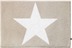In beige: RHOMTUFT Badteppich STAR stone/weiss