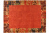 In braun: THEKO Nepalteppich Talonga Silk RSK631 rust