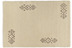 In weiss: Tuaroc Berberteppich Zagora mit ca. 130.000 Florfäden/m² wollweiß mit Muster