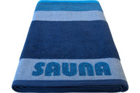 Dyckhoff Saunatuch Sauna Stripe blau Saunatuch 100 x 200 cm