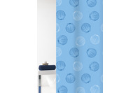 GRUND Duschvorhang Mara weiß/ blau 180x200 cm