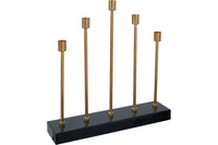 Kayoom Kerzenhalter Art Deco 525 Bordeaux / Gold Wohnen & Einrichten  Kerzenständer bei tepgo kaufen. Versandkostenfrei!