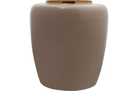 Kayoom Vase Art Deco 125 Taupe /  Gold