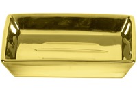 Kleine Wolke Accessoires Seifenschale Glamour, Gold 2,5 x 11 cm