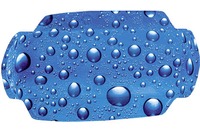 Kleine Wolke Nackenpolster Bubble, Marineblau 32x 22 cm