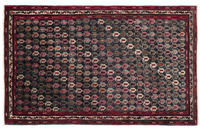 Oriental Collection Orientteppich Afshar /  Sirjan Indigo Allover 164 x 256 cm