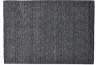 Sansibar Handwebteppich List UNI dark grey
