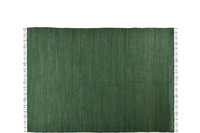 Zaba Handwebteppich Dream Cotton dark green