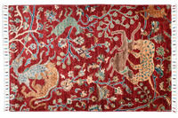 THEKO Teppich Kandashah 831 red multi 81 x 123 cm