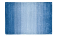 THEKO Teppich Wool Comfort Ombre 700 blau