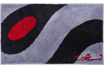 Colani 35 Badteppich hellgrau-schwarz 60 cm x 100 cm