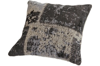 Kayoom Sofakissen Matrix Pillow 110 Schwarz /  Grau 45 x 45 cm