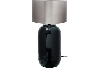 Kayoom Tischlampe Art Deco 725 Dunkelgrün /  Silber