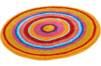 Kleine Wolke Badteppich MANDALA Multicolor 60 cm rund