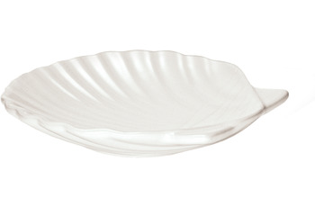 Kleine Wolke Seifenschale Concha Weiß 13,3 x 2,5 cm
