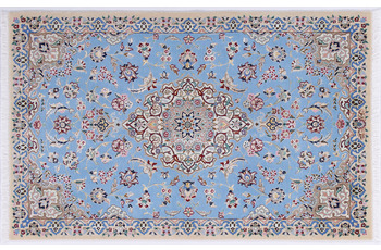 Oriental Collection Orientteppich Nain Sherkat hellblau 90 x 145 cm
