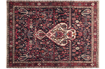 Oriental Collection Orientteppich Afshar /  Sirjan Indigo Allover 167 x 225 cm
