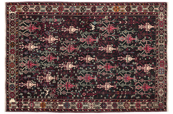 Oriental Collection Orientteppich Afshar /  Sirjan Indigo Allover 176 x 252 cm