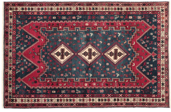 Oriental Collection Orientteppich Afshar /  Sirjan Red Medallion 155 x 235 cm