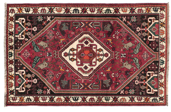 Oriental Collection Orientteppich Ghashghai Red Medallion 110 x 172 cm
