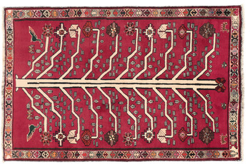 Oriental Collection Orientteppich Ghashghai Red Trees 125 x 190 cm