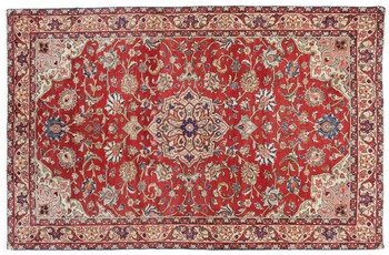 Oriental Collection Sarough Teppich 135 x 210 cm stark gemustert mehrfarbig