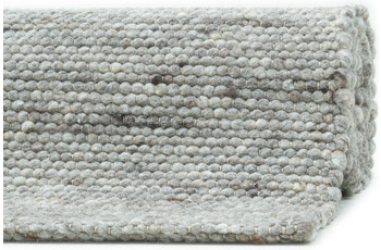 Sansibar Handwebteppich Hörnum UNI natural grey