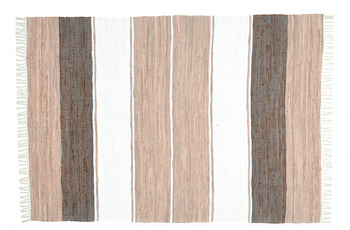 THEKO Handwebteppich Happy Design Stripes braun