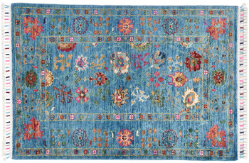 THEKO Orientteppich Kandashah 3021,1 blue multi 81 x 119 cm