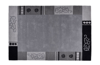 THEKO Teppich Ambadi grey 200 x 200 cm Achteck