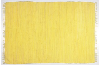 Zaba Handwebteppich Dream Cotton Gelb 120 cm x 180 cm