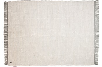 Tom Tailor Handwebteppich Cotton Color uni weiß