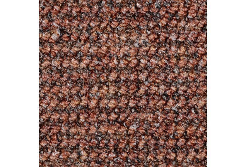 Skorpa Teppichboden Schlinge gemustert Aragosta Ziegelrot