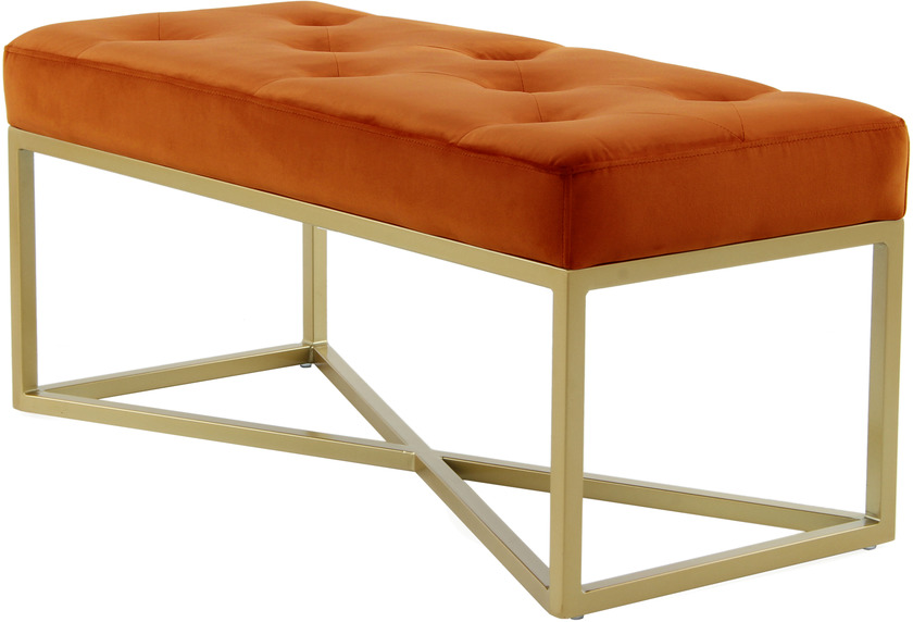 Kayoom Sitzbank Diaz 100-IN Orange / Gold Wohnen & Einrichten  Esszimmerstühle bei tepgo kaufen. Versandkostenfrei!