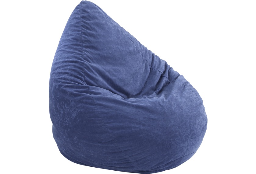 linke licardo Sitzsack Microvelour blau