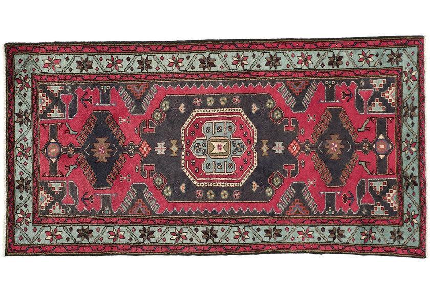 Oriental Collection Hamedan-Teppich Medallion Red 188 x 98 cm