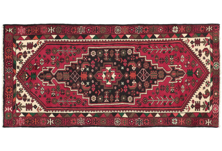 Oriental Collection Hamedan-Teppich Medallion Red 190 x 90 cm