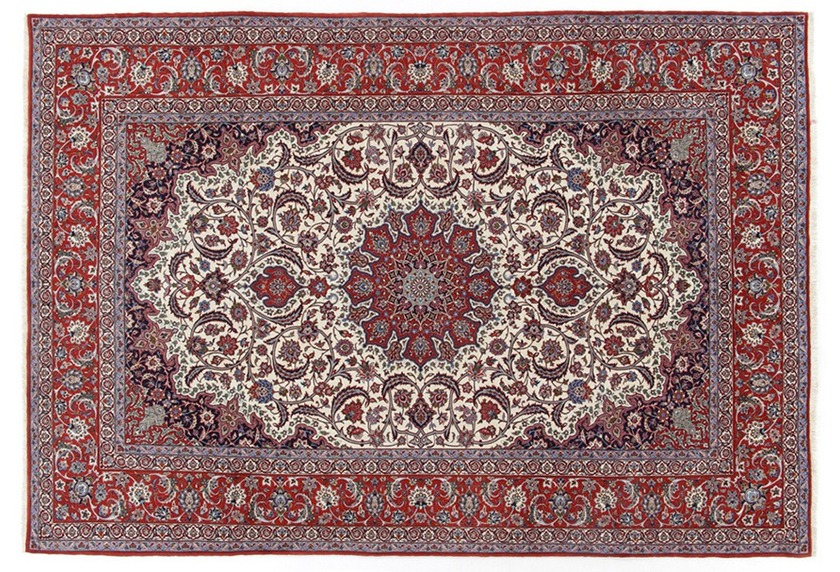 Oriental Collection Isfahan Teppich auf Seide 210 cm x 312 cm