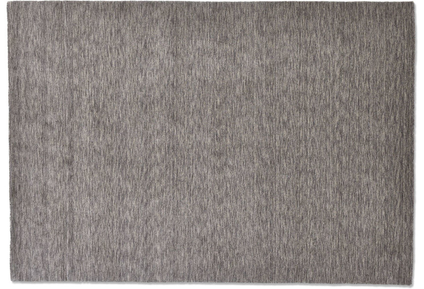 Sansibar Handwebteppich List UNI grey